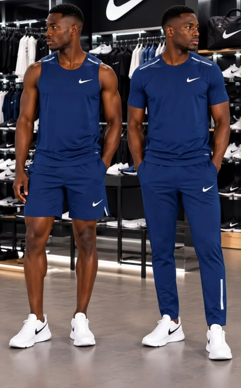 Ensemble Sport 4 Pièces – T-shirt, débardeur, short & pantalon