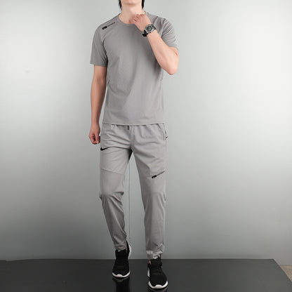 Ensemble Sport Homme Noir – T-shirt + Pantalon Jogging Performance