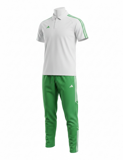 Ensemble Adidas Polo Sport Homme Blanc/Bleu – Jogging Training