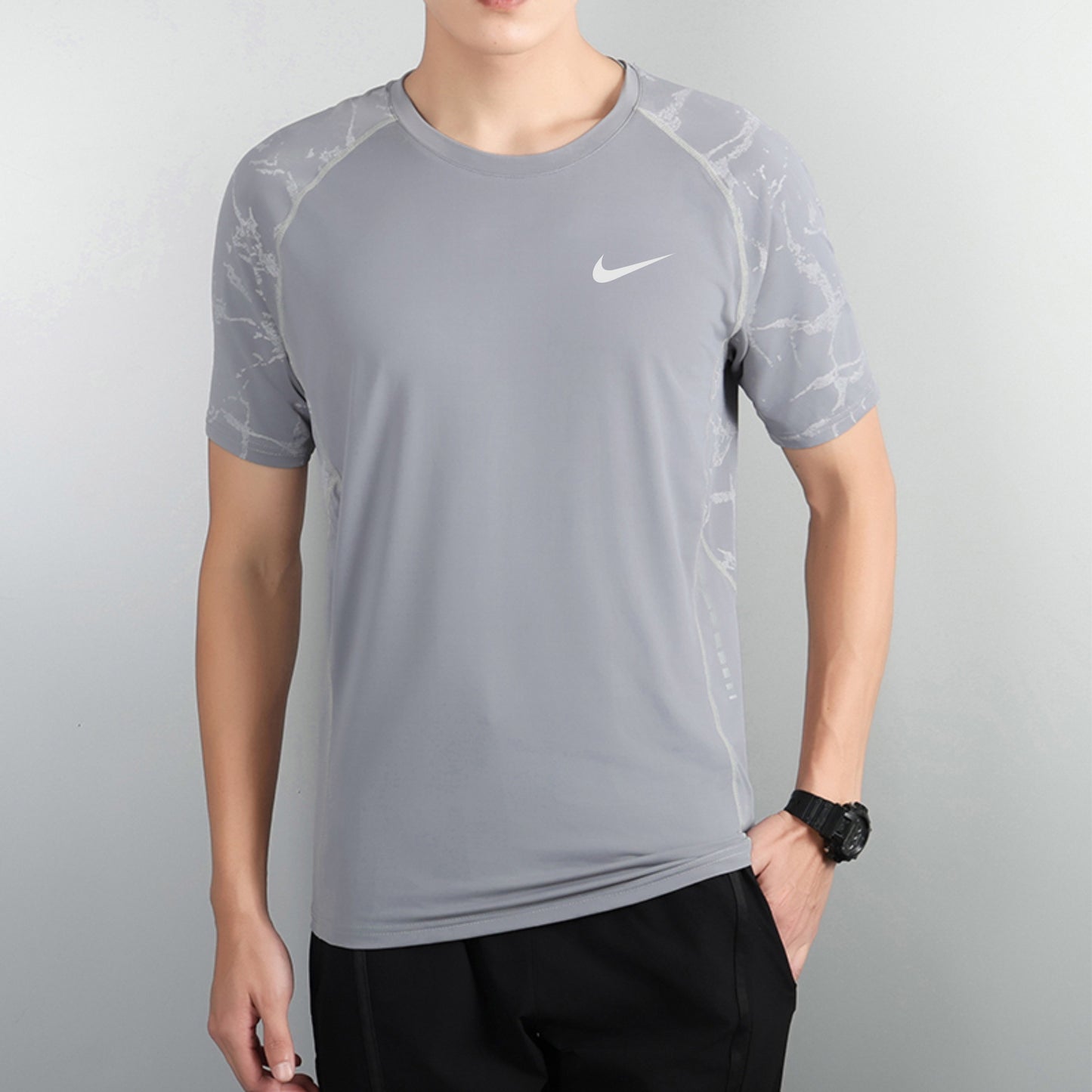 T-shirt Sport Homme – Respirant, Léger et Stretch Gris