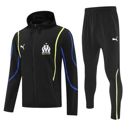 Survêtement OM Puma Noir – Veste à Capuche + Pantalon Sport