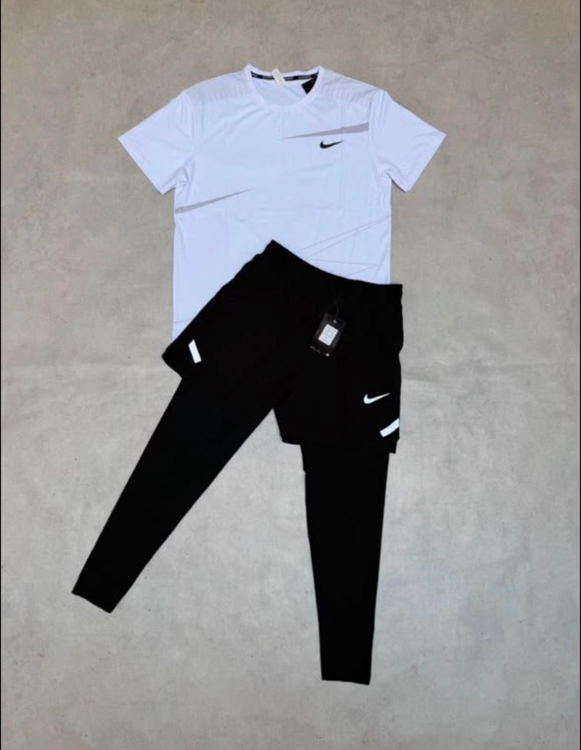 Ensemble Sport Homme 3 Pièces – T-shirt, Short & Legging