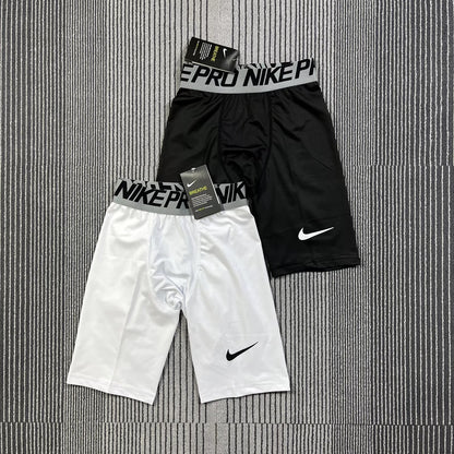 Short de compression Nike Pro homme – Noir & Blanc, respirant sport fitness