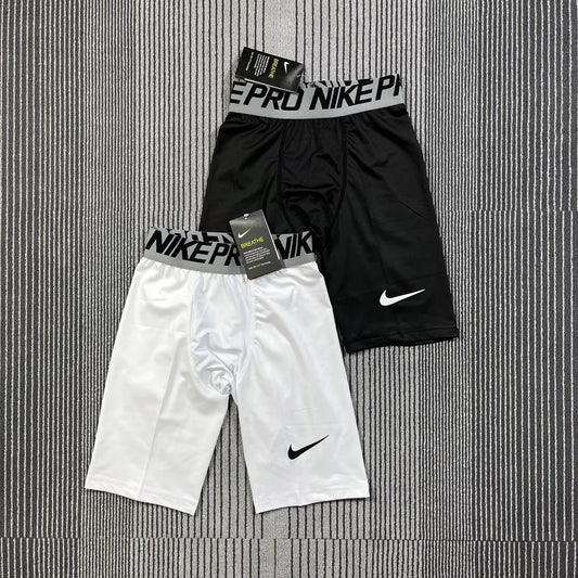 Short de compression Nike Pro homme – Noir & Blanc, respirant sport fitness