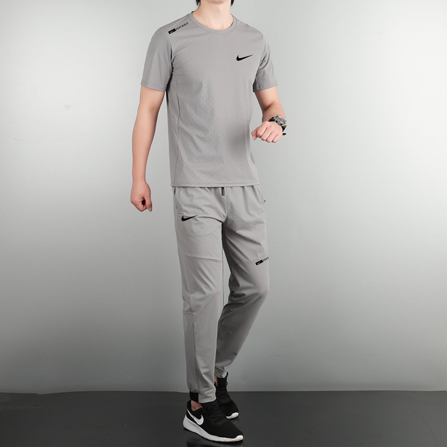 Ensemble Sport Homme Noir – T-shirt + Pantalon Jogging Performance