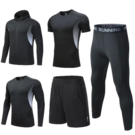 Ensemble Sport 5 Pièces Homme – Running & Fitness