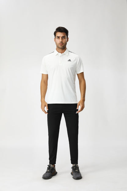 Adidas Homme Noir - Polo Technique et Pantalon Jogging