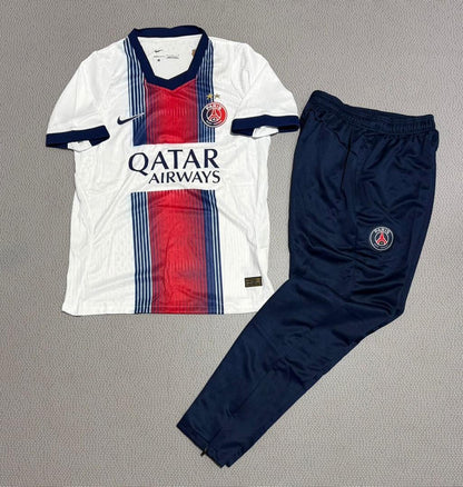 Ensemble PSG – Maillot + Pantalon de Survêtement Bleu Marine ⚽🔵🔴