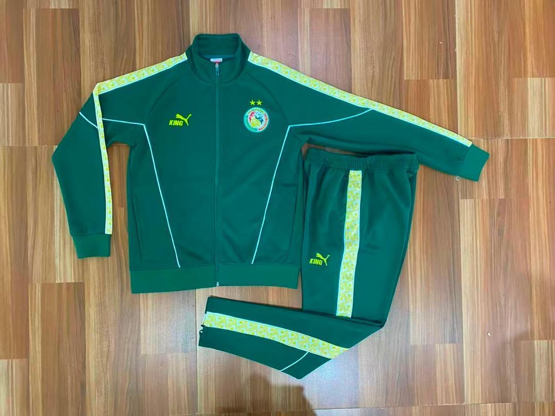Survêtement Sénégal KING Vert et Noir – Ensemble Veste Zippée et Pantalon | Pro Sport Sénégal
