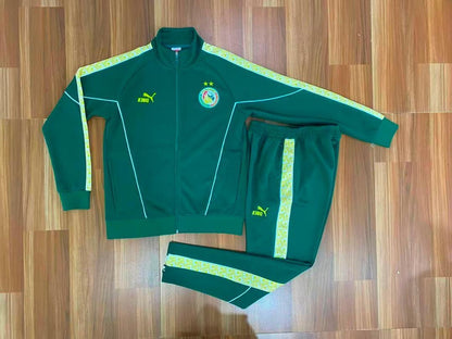 Survêtement Sénégal KING Vert et Noir – Ensemble Veste Zippée et Pantalon | Pro Sport Sénégal