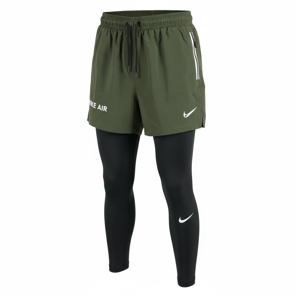 Short 2-en-1 Homme – Running & Sport, Léger et Respirant