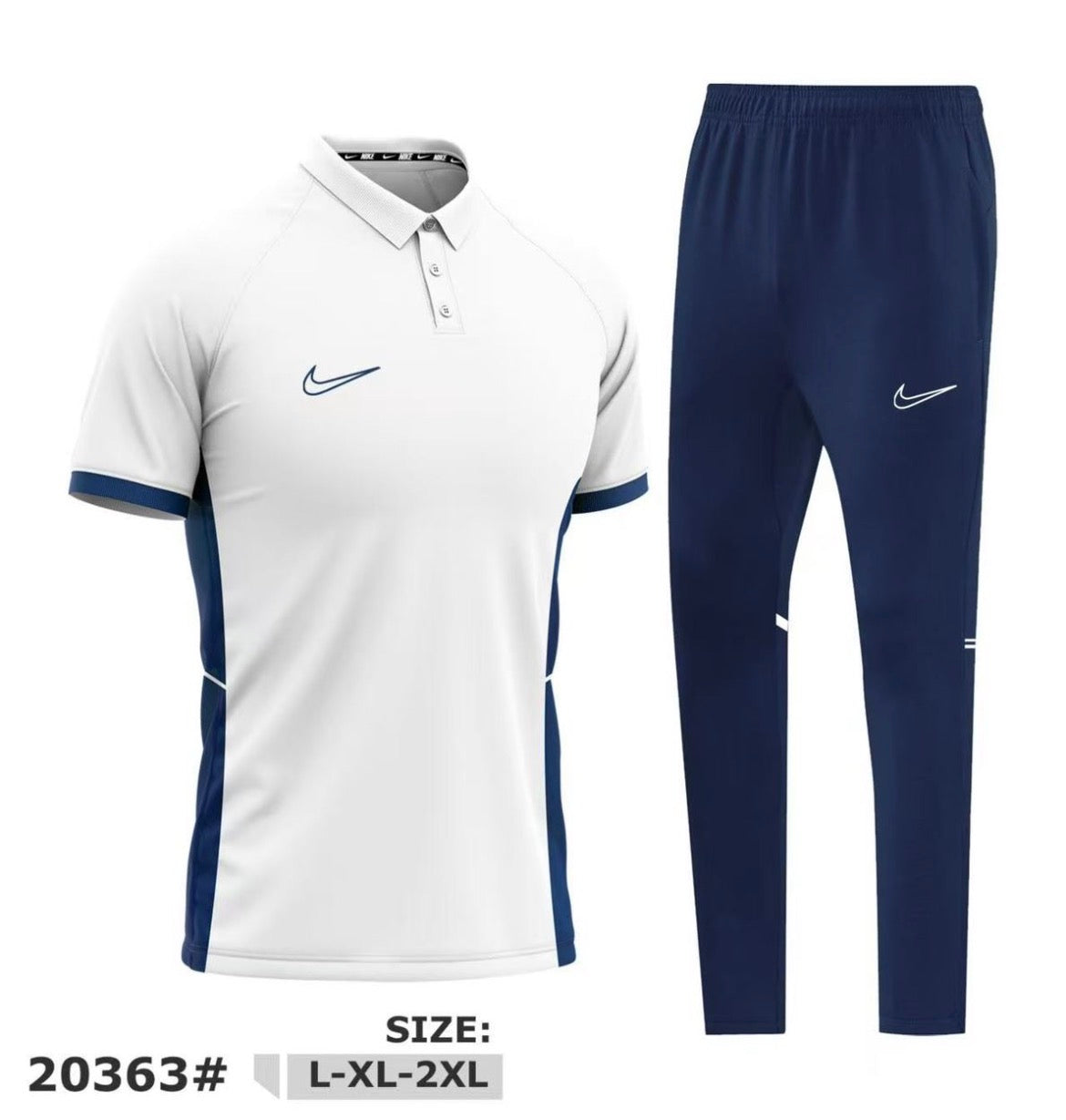 Ensemble Nike Homme Gris – Polo Sport & Pantalon Jogging