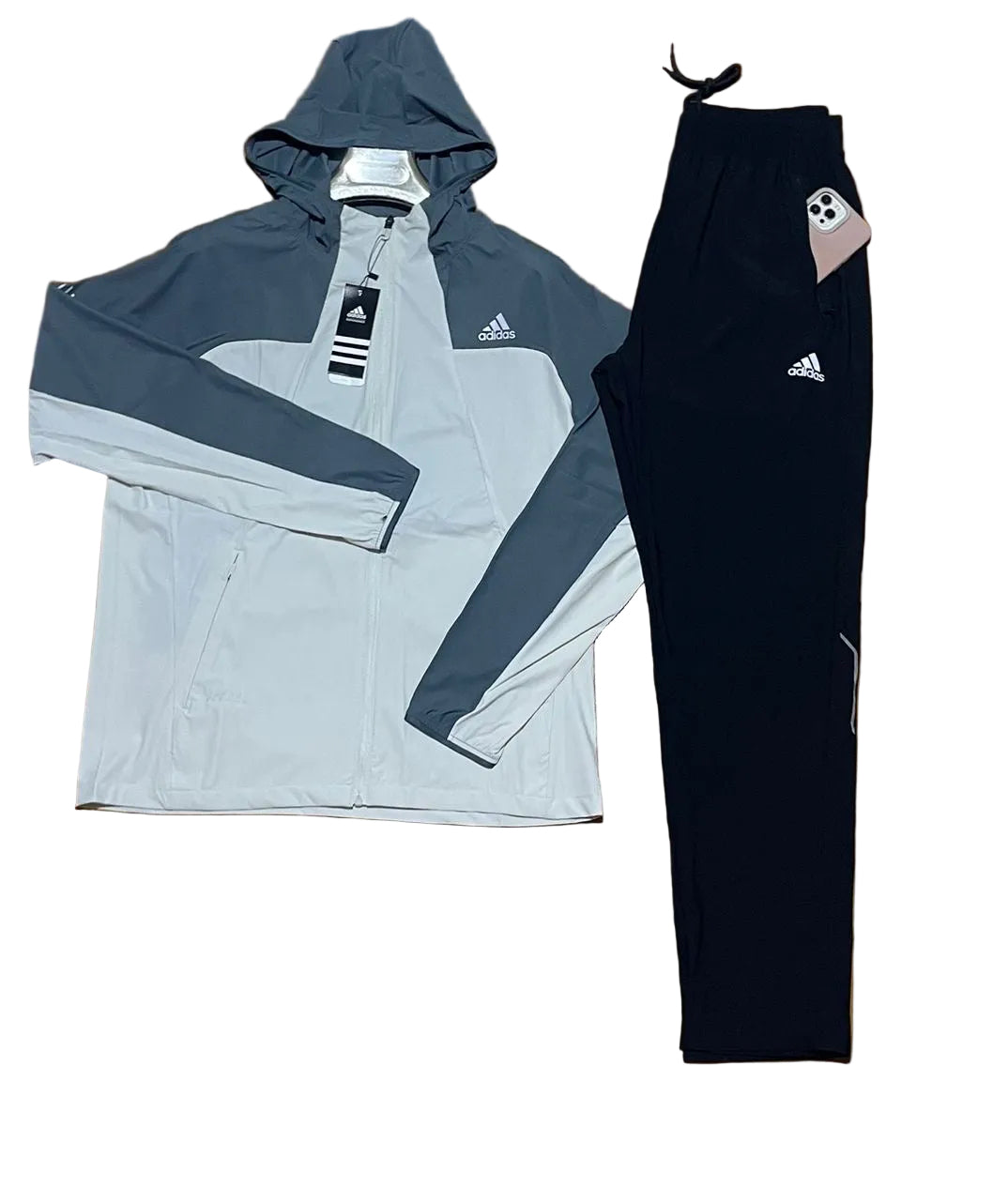 Ensemble survêtement Adidas homme – veste capuche + pantalon sport (plusieurs coloris)