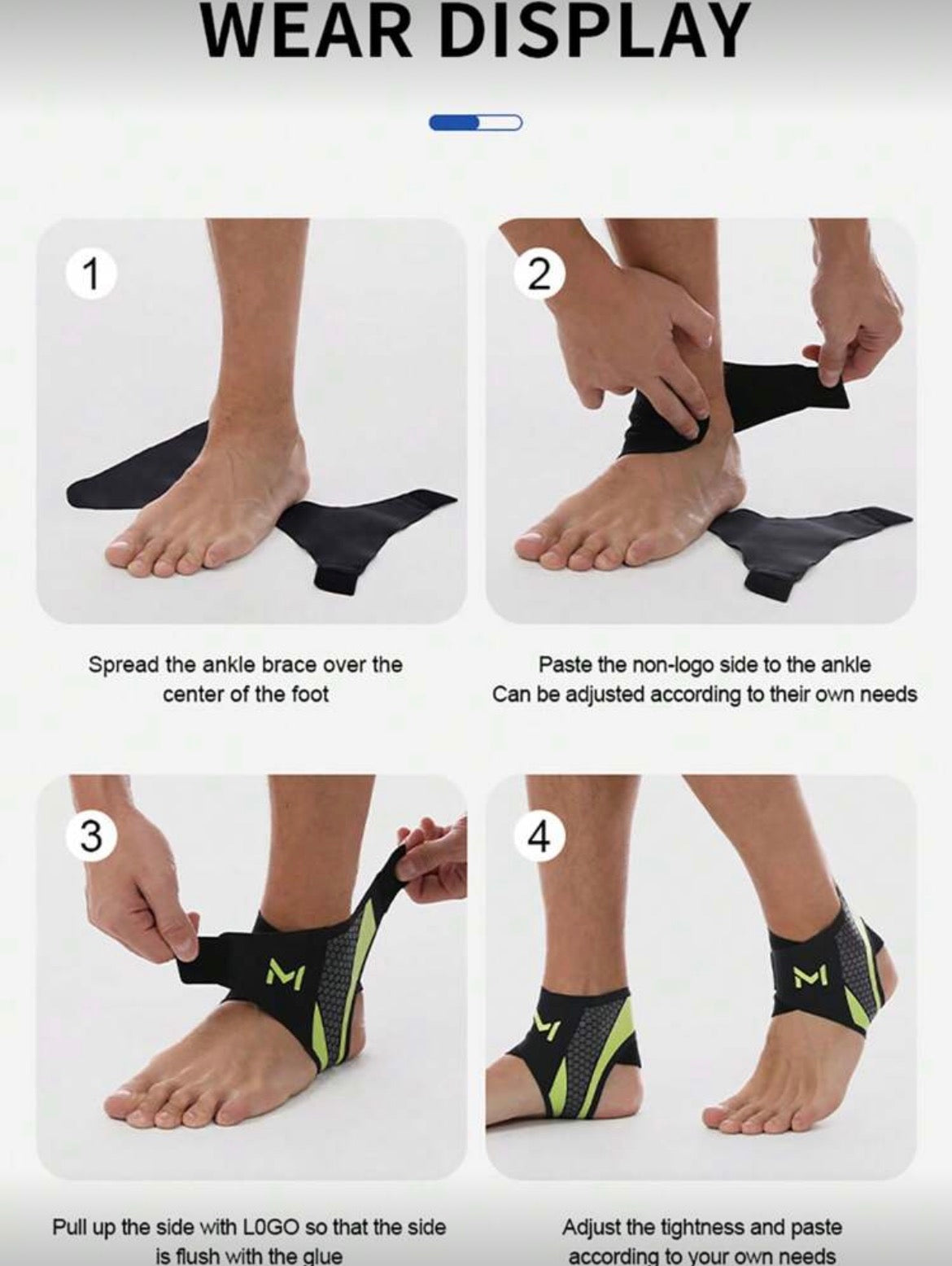 Chevillère Sport Compression – Maintien Cheville & Anti-Douleur