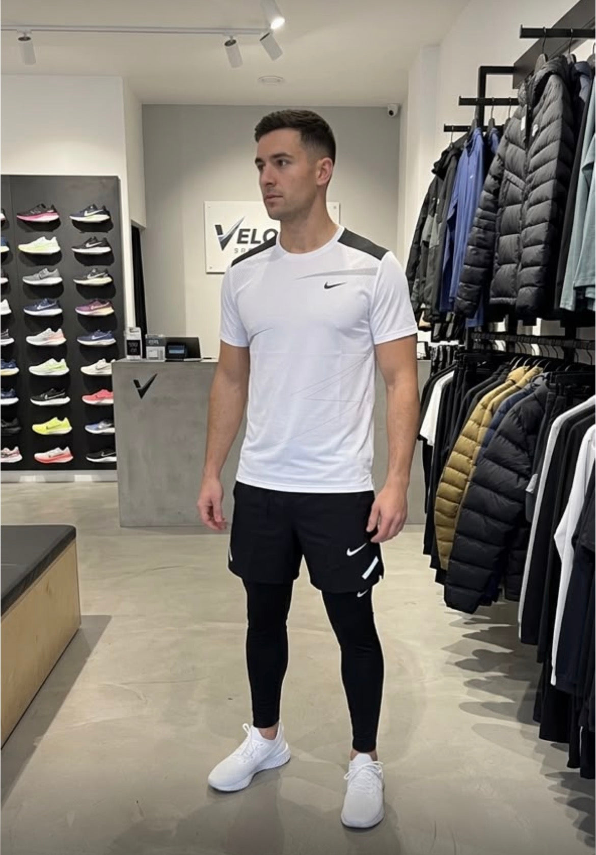 Ensemble Sport Homme 3 Pièces – T-shirt, Short & Legging