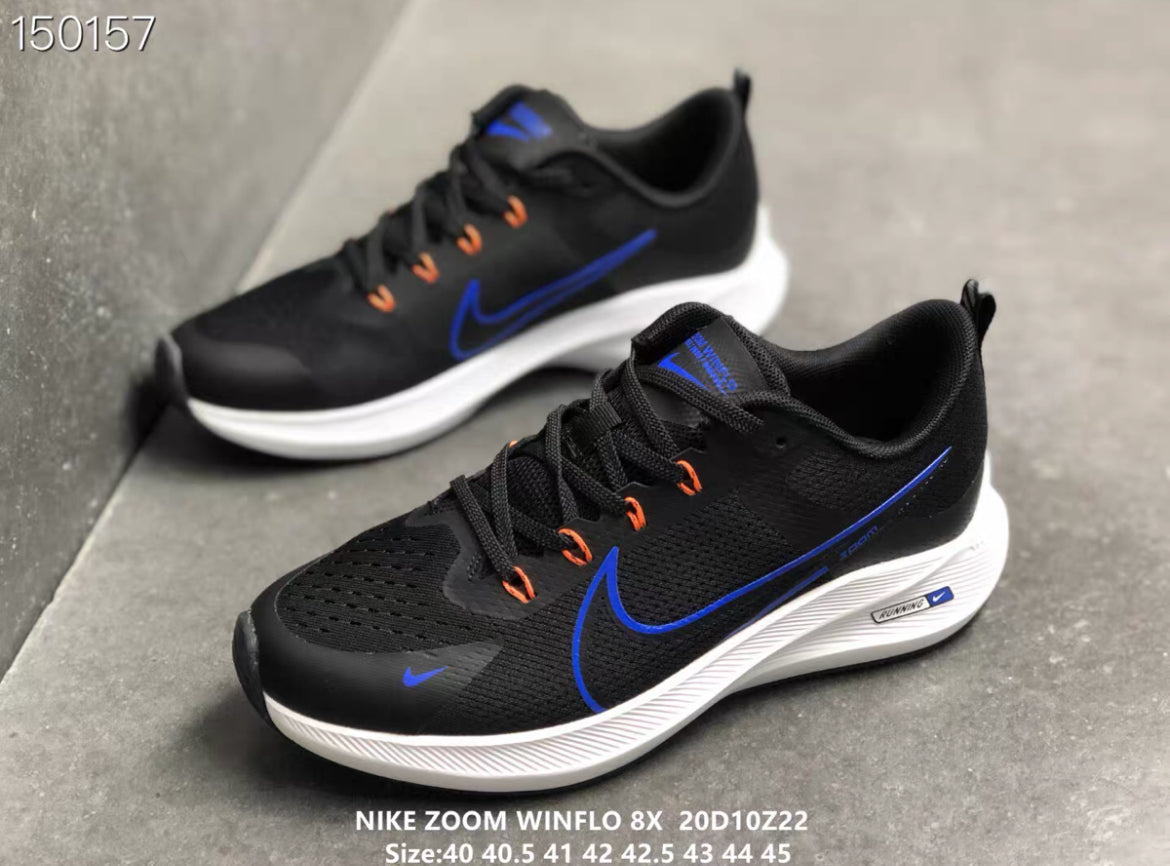 Nike Zoom Winflo 8X Noir Bleu – Chaussures Running Homme