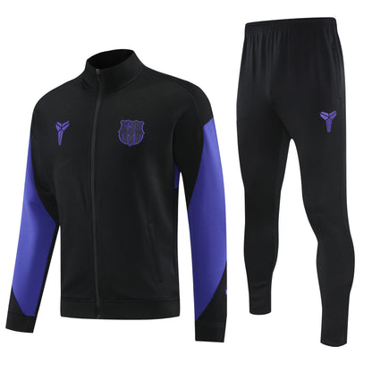 Survêtement FC Barcelone Noir & Bleu 2025-2026 – Ensemble Training Homm
