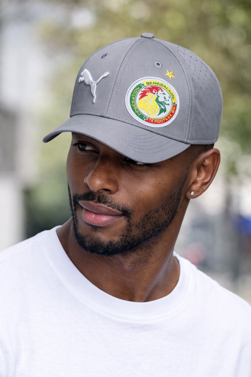 Casquette Puma Sénégal – Supporters Lions de la Téranga (Gris)