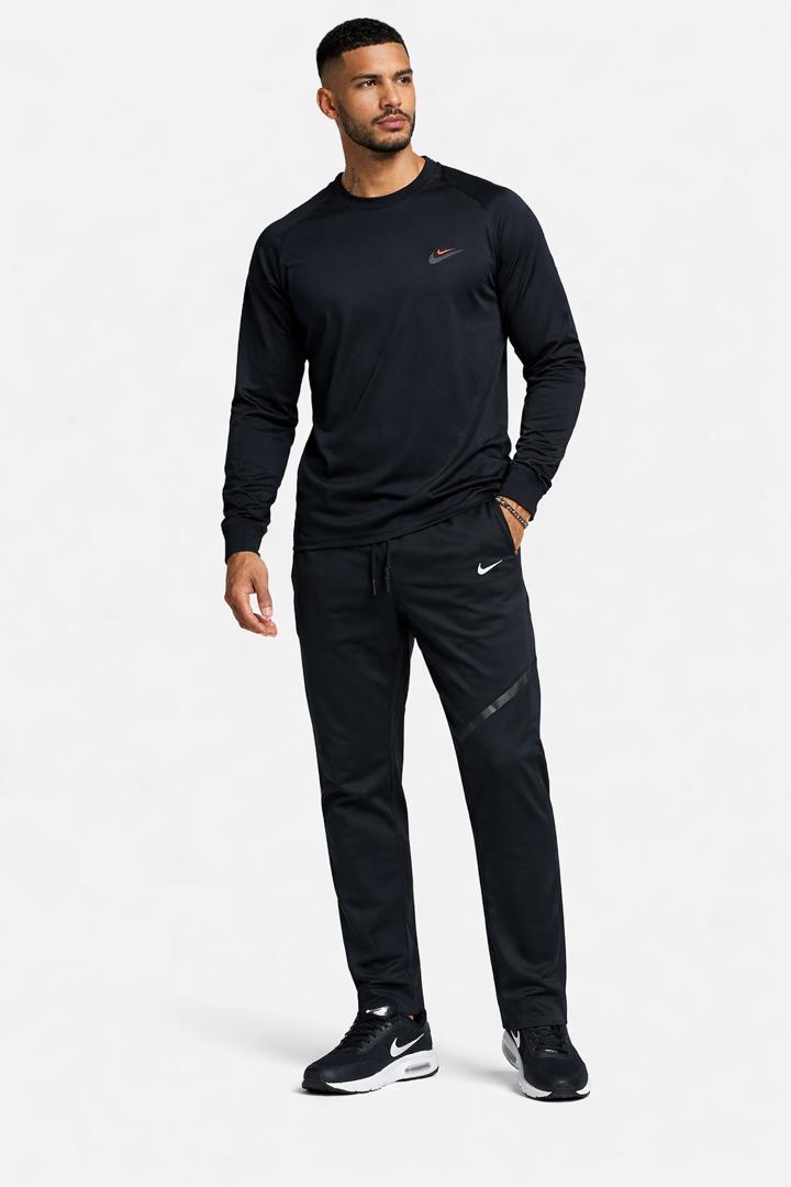 Ensemble Survêtement Nike Homme – Haut Manches Longues & Pantalon Noir Sport