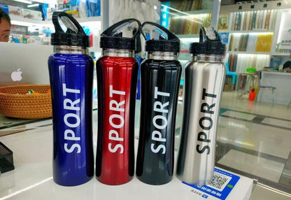 Gourde Sport Isotherme avec Paille et Poignée – Design Sportif