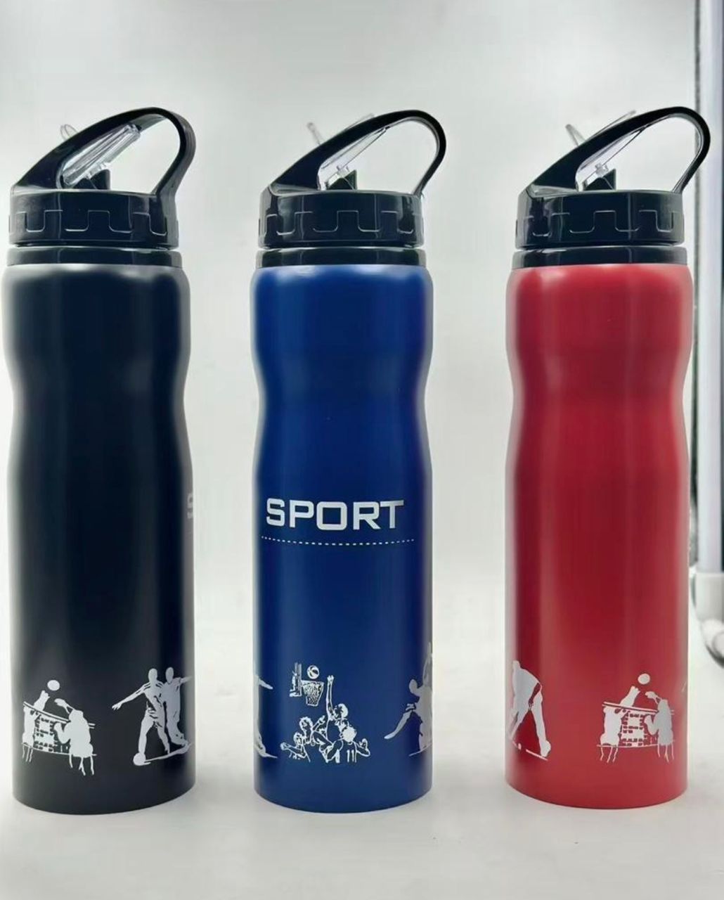 Gourde Sport Isotherme avec Paille et Poignée – Design Sportif