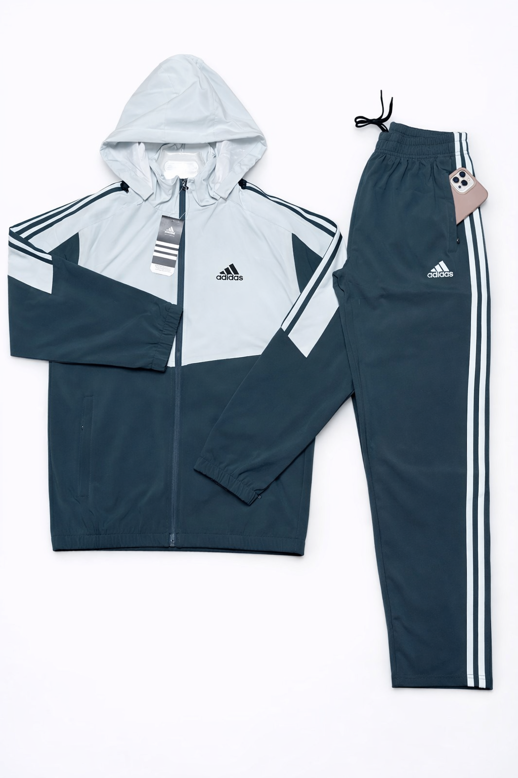 Ensemble survêtement Adidas homme – veste capuche + pantalon sport (plusieurs coloris)