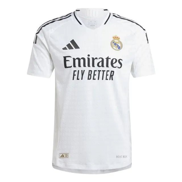 Maillot Real Madrid 2024-2025 – Design Officiel Adidas | Blanc Classique et Confort HEAT.RDY