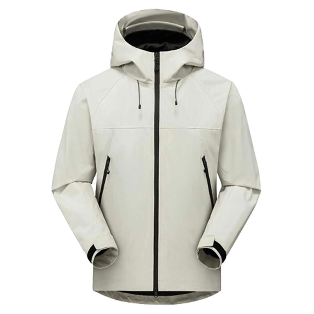 Veste Coupe-Vent Imperméable Homme à Capuche