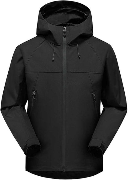 Veste Coupe-Vent Imperméable Homme à Capuche