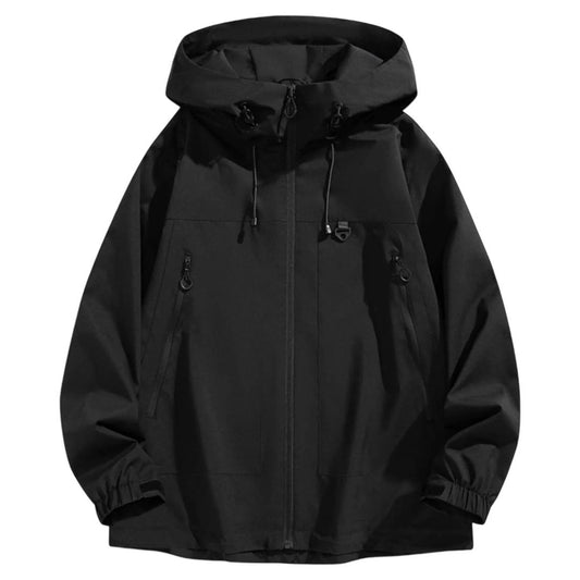 Veste Coupe-Vent Imperméable Homme à Capuche