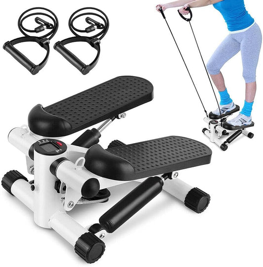 Mini Stepper Fitness avec Élastiques – Cardio, Cuisses & Fessiers