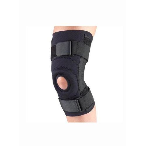 Genouillère en néoprène – Bretelles réglables avec rotule ouverte stabilisée pour homme et femme