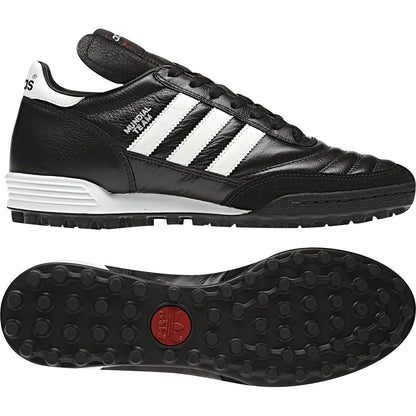 Chaussures Football TF Adidas Mundial Team Noir/Blanc – Confort Cuir, Semelle Turf