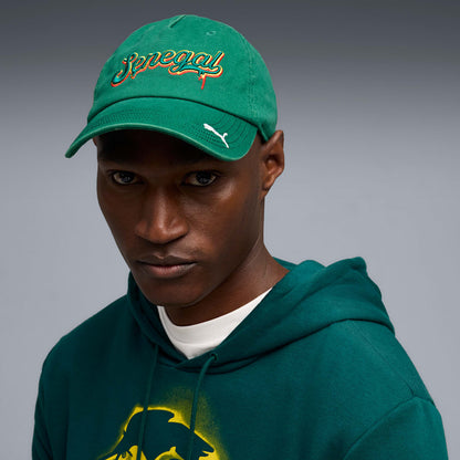 Casquette Sénégal Puma Verte Officielle – Style Football, Supporters Lions de la Teranga