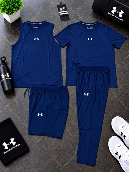 Ensemble de sport homme Under Armour 4 pièces – T-shirt, débardeur et pantalon/short de sport | Pro Sport Sénégal
