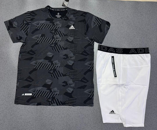 Ensemble Sport Adidas Homme Noir & Blanc