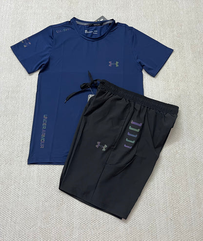 Ensemble Sport Homme Under Armour Running – T-shirt + Short Respirant