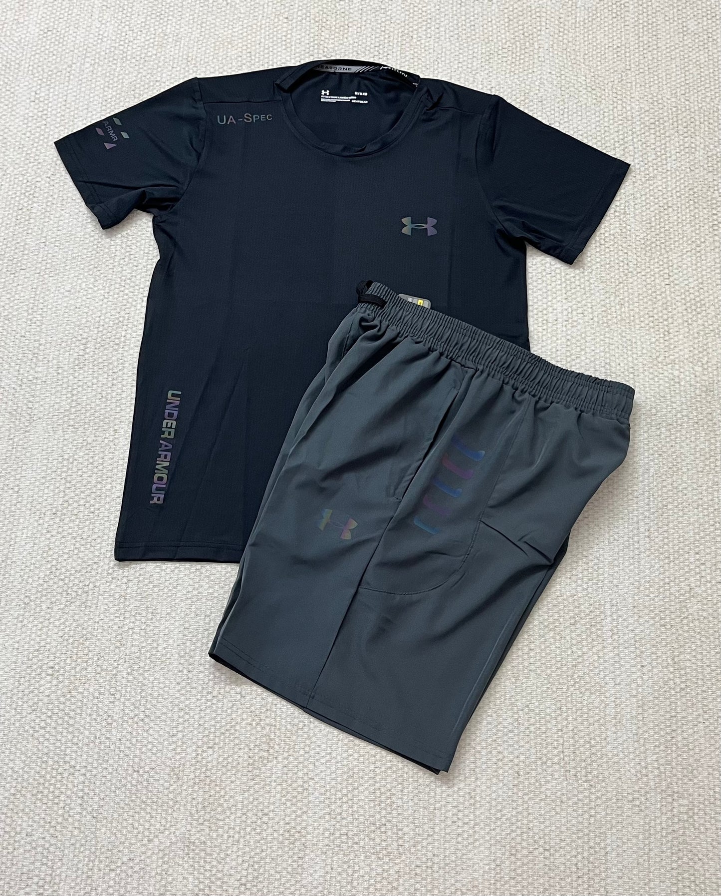 Ensemble Sport Homme Under Armour Running – T-shirt + Short Respirant