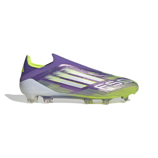 Chaussures de Football Adidas F50 – Violet et Vert à Crampons