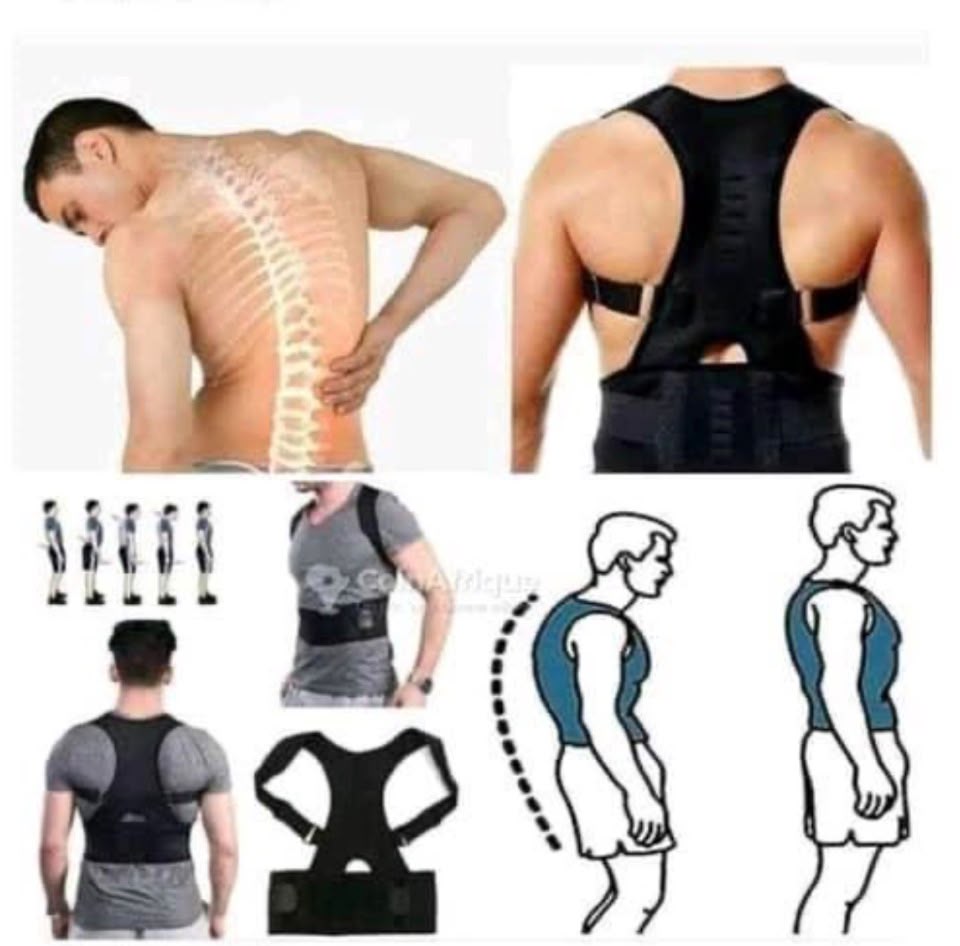 Correcteur de Posture Réglable pour Homme et Femme – Ceinture de Maintien du Dos et des Épaules