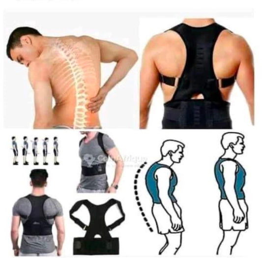 Correcteur de Posture Réglable pour Homme et Femme – Ceinture de Maintien du Dos et des Épaules
