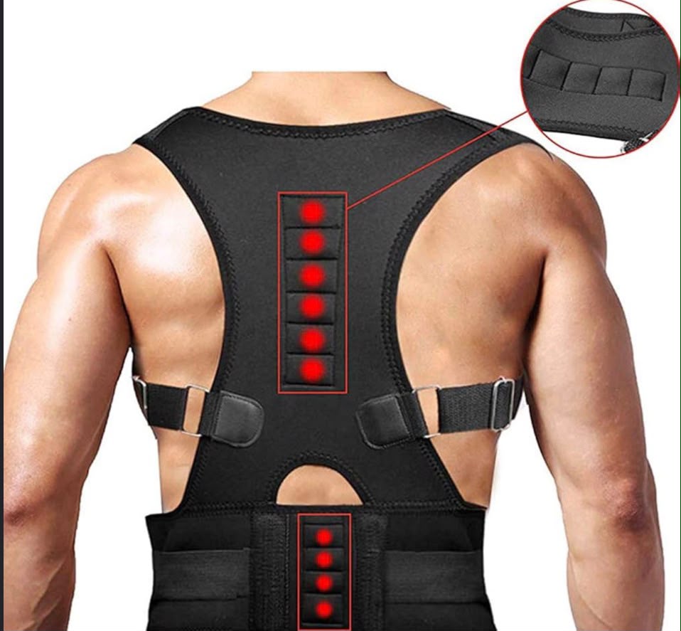 Correcteur de Posture Réglable pour Homme et Femme – Ceinture de Maintien du Dos et des Épaules