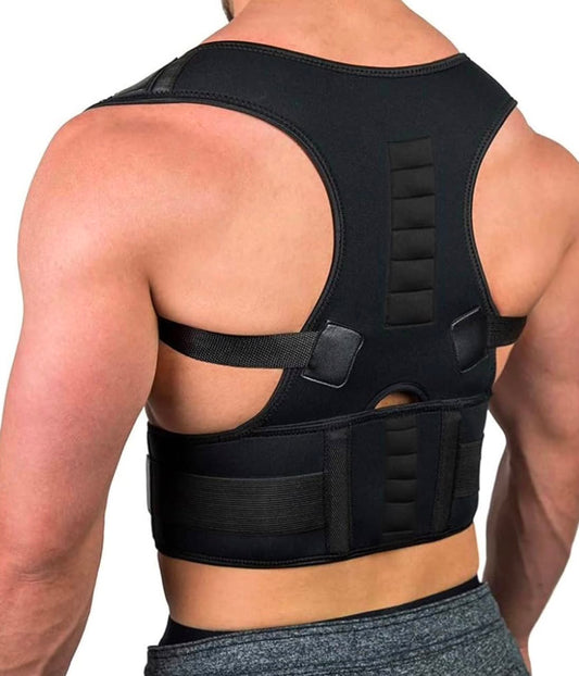 Correcteur de Posture Réglable pour Homme et Femme – Ceinture de Maintien du Dos et des Épaules