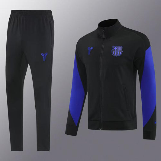 Survêtement FC Barcelone Noir & Bleu 2025-2026 – Ensemble Training Homm