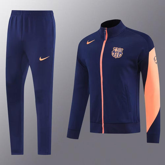 Survêtement FC Barcelone Nike 2025/2026 – Ensemble Football Homme Bleu Marine & Orange