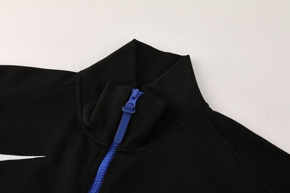 Survêtement Chelsea FC Noir & Bleu 2025-2026 – Ensemble Training Homm