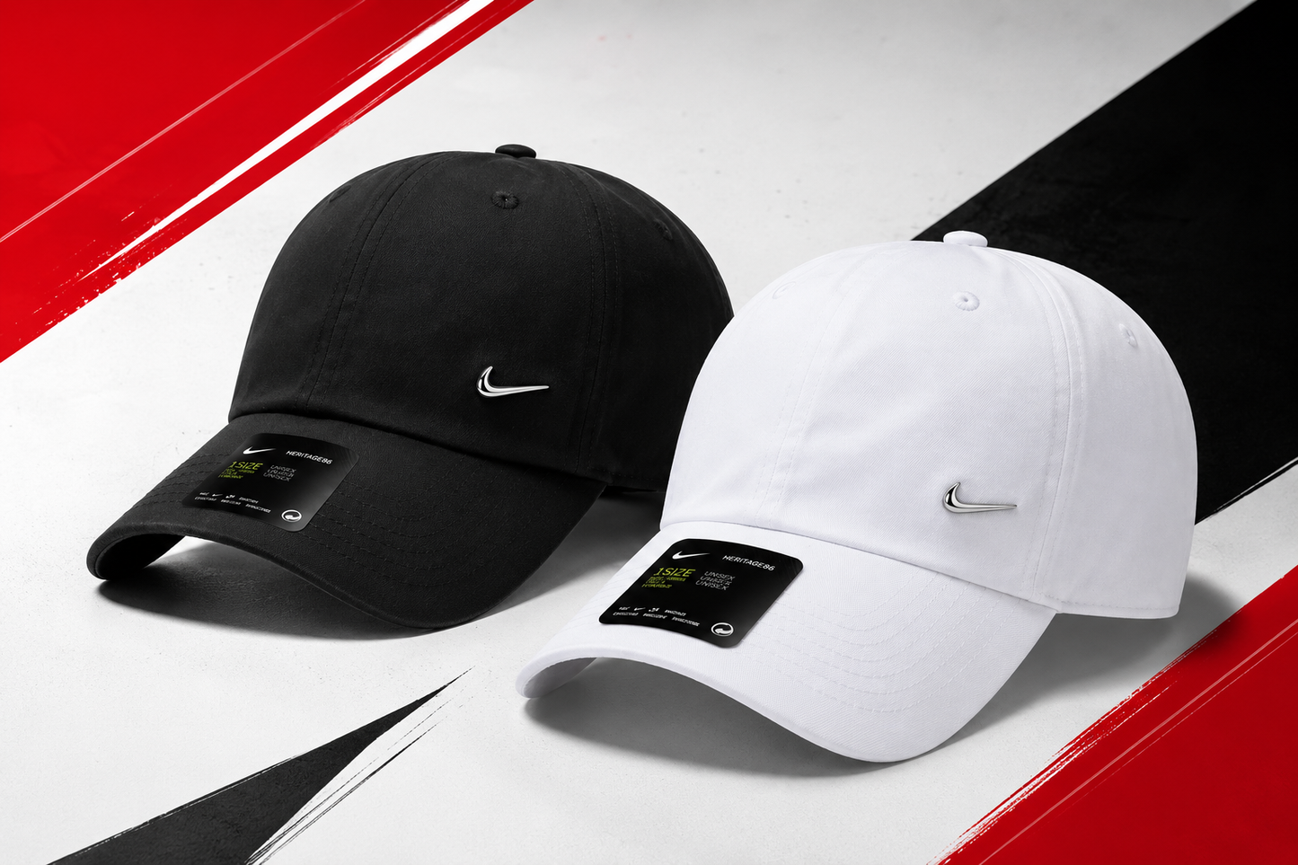 Casquette Nike Heritage 86 Pack Duo Noir & Blanc – Style Classique Unisexe