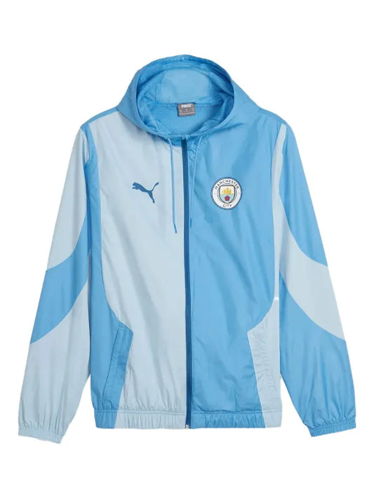 Veste Manchester City Puma – Coupe-Vent Léger Bleu