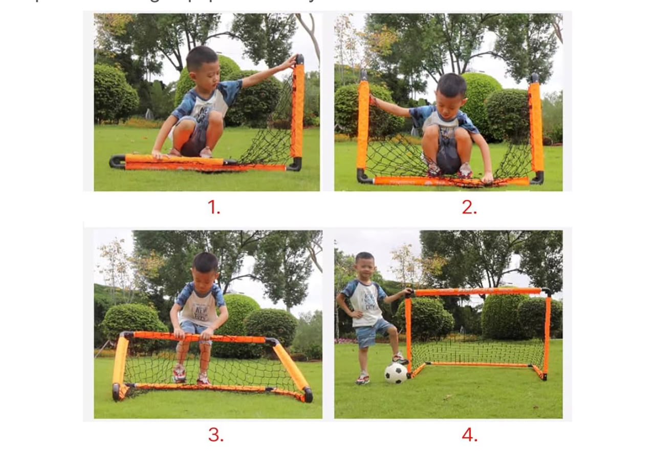 Mini But de Football Portable – Pliable & Transportable ⚽
