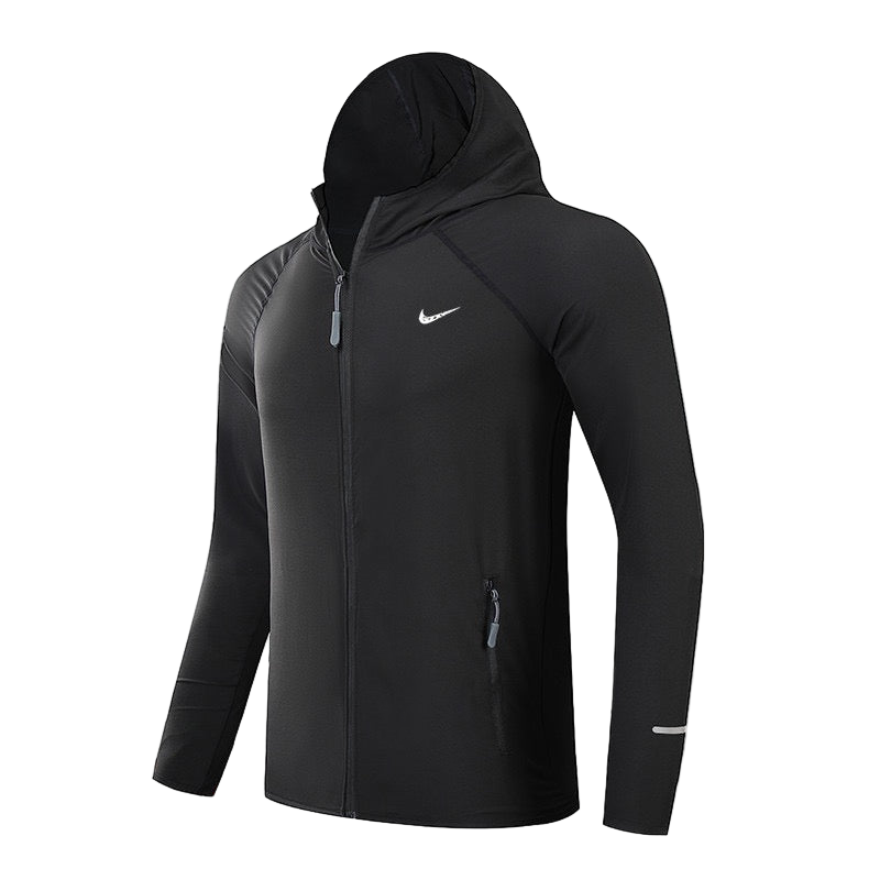 Veste de Sport à Capuche Homme – Zippée, Respirante, Coupe-Vent